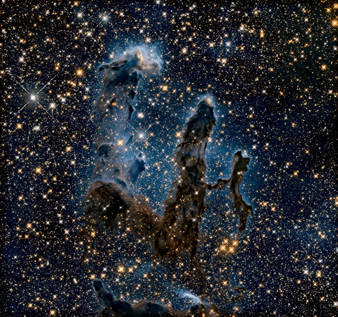 The Pillars of Creation in the Eagle Nebula