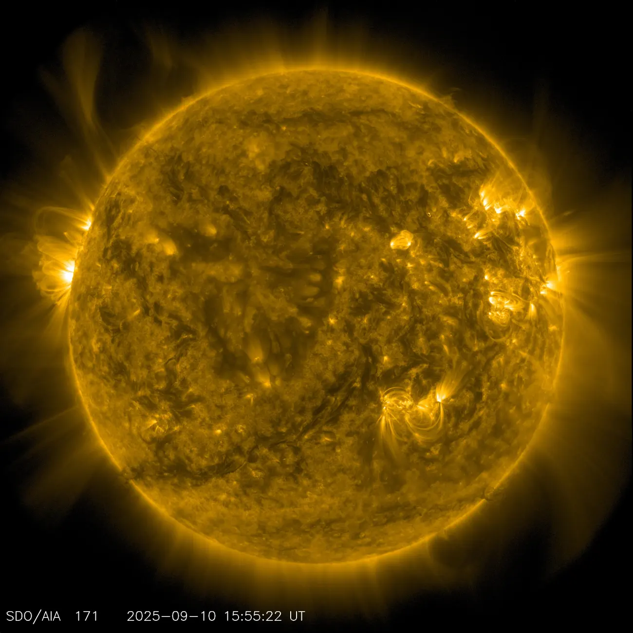 The Sun imaged by NASA's Solar Dynamics Observatory